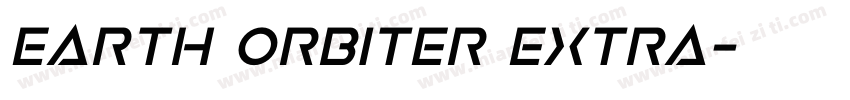 Earth Orbiter Extra字体转换